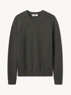 Buck Mason Olive Dark Crewneck Sweater